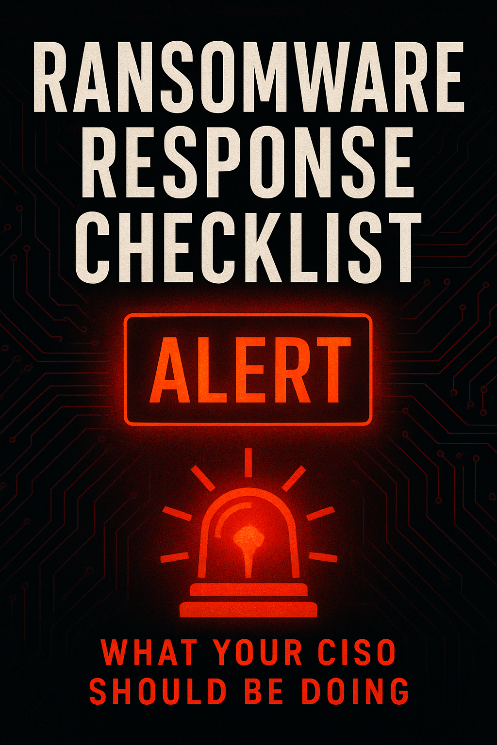 Ransomware Response Checklist